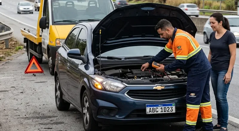 Auto socorro 24h em Rio Claro – pane elétrica, mecânica e bateria fraca